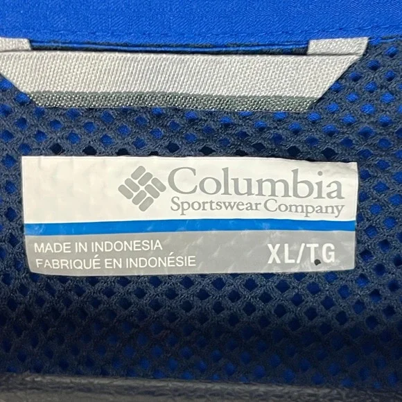 Columbia Fishing Shirt Omni-Shade Mens XL Roll Up Long Sleeve Vented Blue - Picture 2 of 11